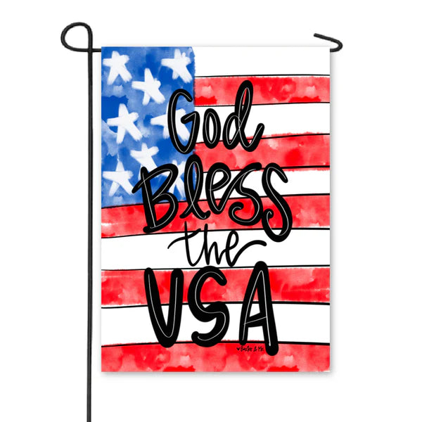 God Bless the USA Garden Flag