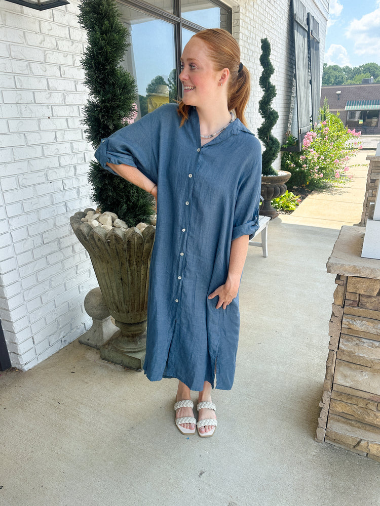 Sweet Saturday Linen Dress