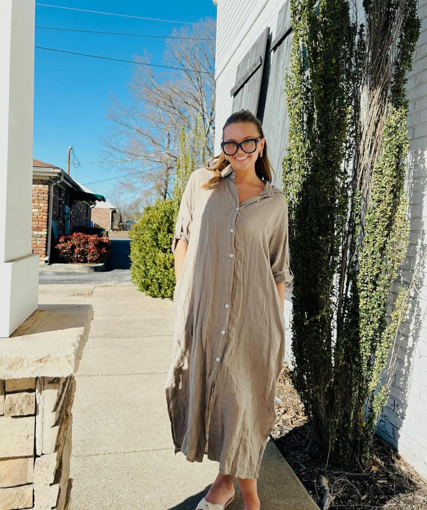 Sweet Saturday Linen Dress