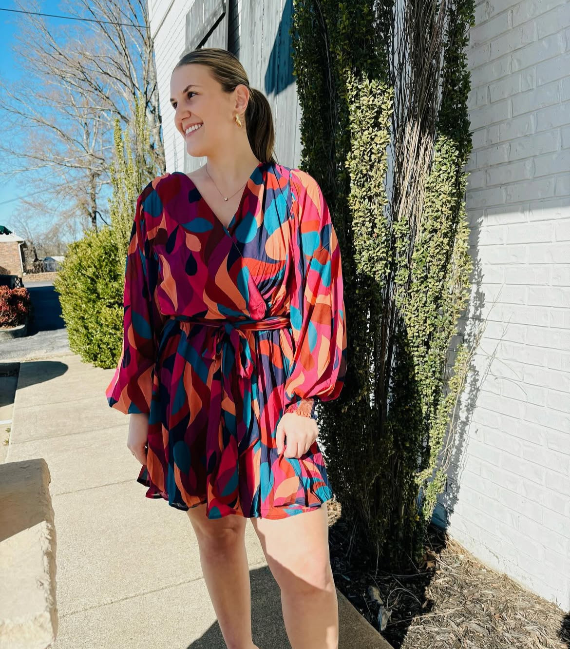 Bloom Wrap Dress
