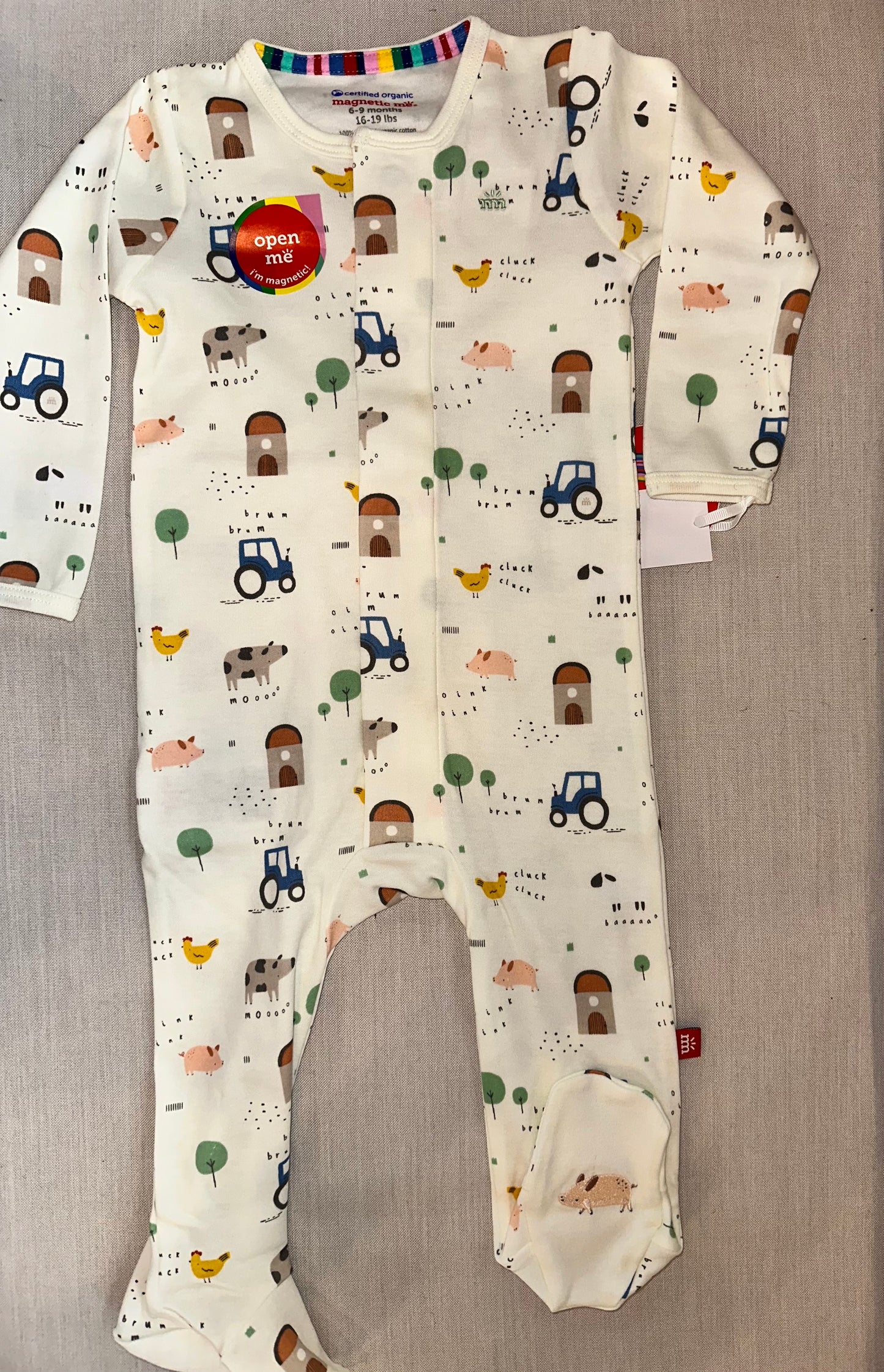 pasture bedtime organic magnetic footie