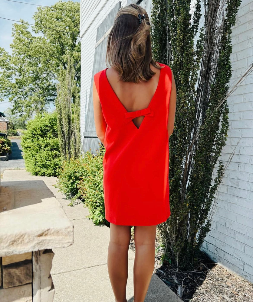 Scarlet Bow Mini Dress