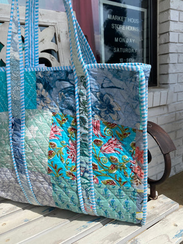 Large Pattern Tote Bag
