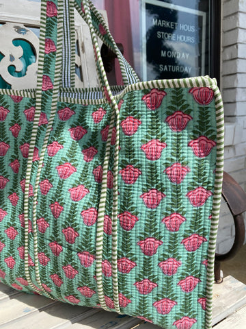 Large Pattern Tote Bag