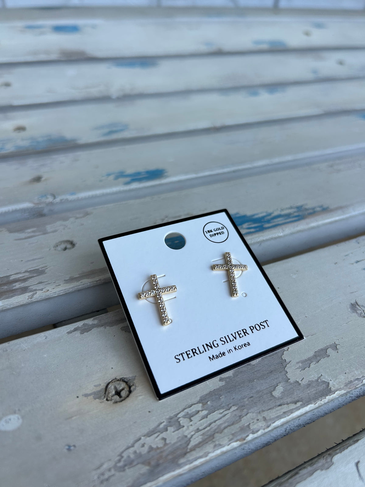 The Cross Stone Stud