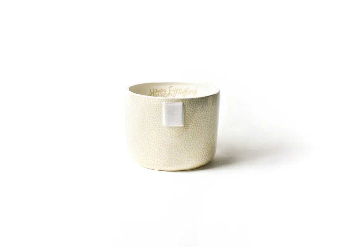 Happy Everything Neutral Small Dot Happy Everything Mini Bowl