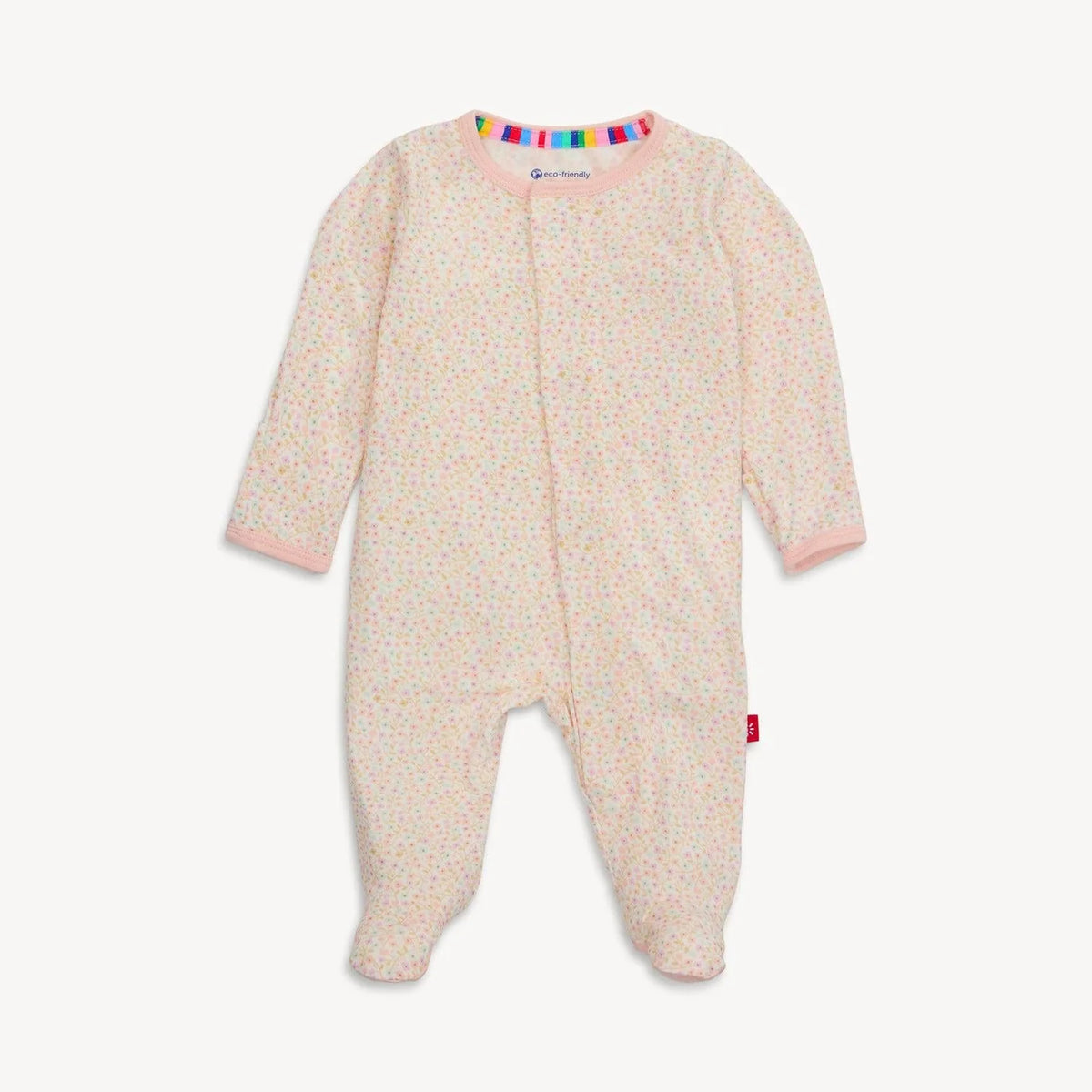 Magnetic Me: Floral Magnetic Me Velour Footie