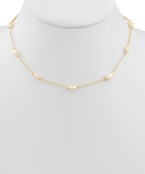 Pearl Station Chain Necklace