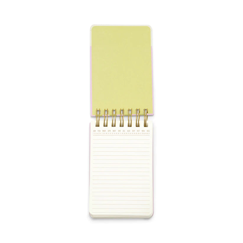 Twin Wire Chunky Notepad - Wavy Stripes