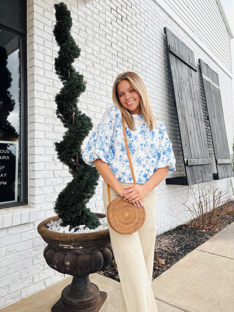 Bella Blue Floral Top