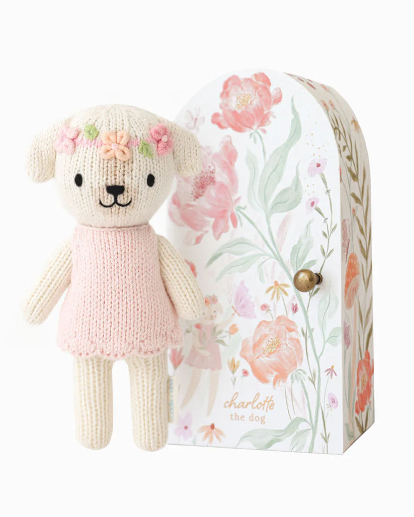 Tiny Charlotte the Dog Knit Animal