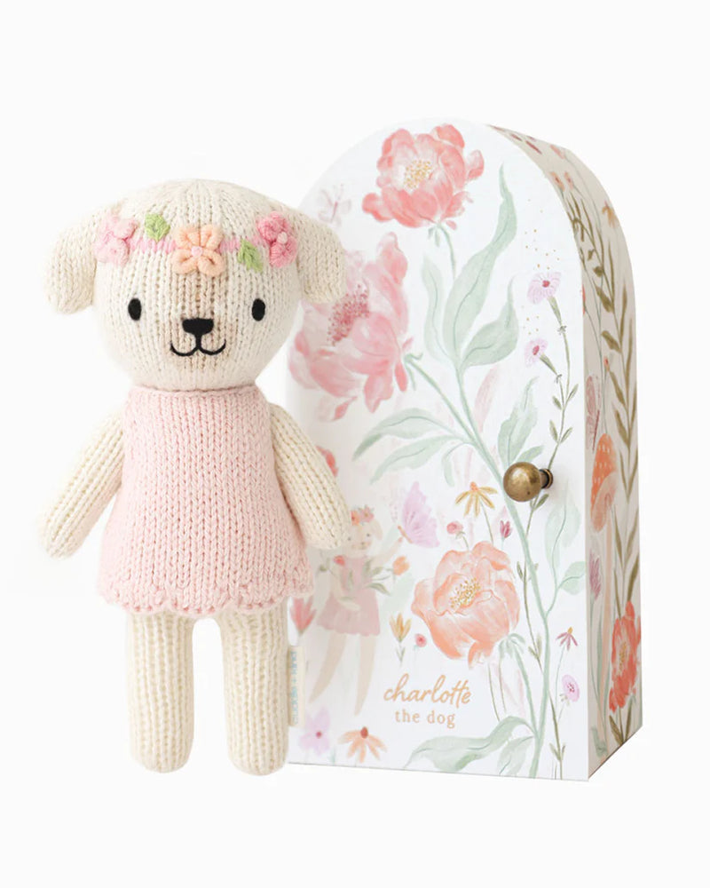 Tiny Charlotte the Dog Knit Animal