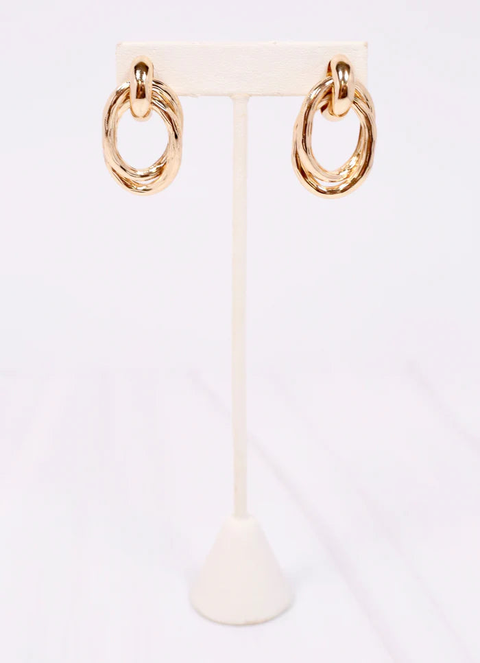 UPTON LINK EARRING GOLD