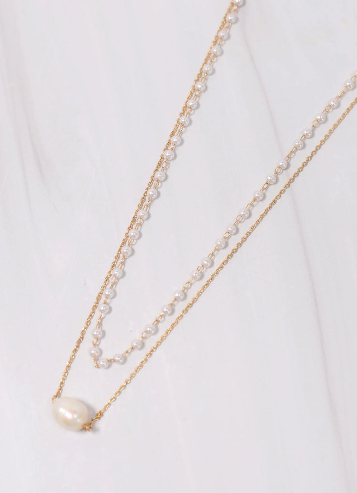 Aja Pearl Layered Necklace