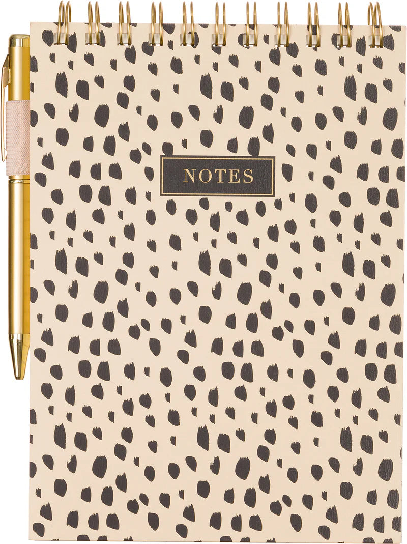 Animal Print Steno Pad With Pen 6x8.5
