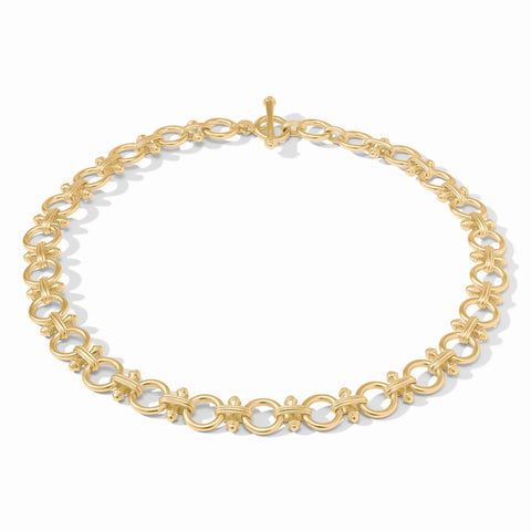 JULIE VOS Bamboo Link Necklace - Gold