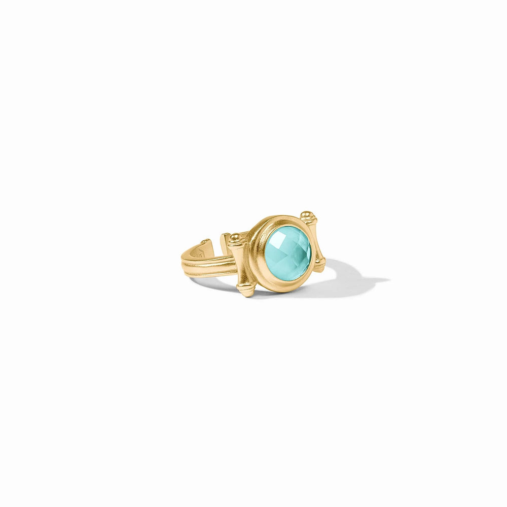 JULIE VOS Bamboo Stone Ring - Gold