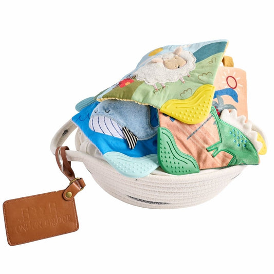 London Bridge blanket basket