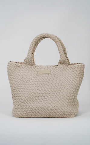 Bone Woven Tote