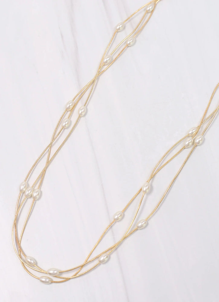 Brisco Layered Pearl Necklace