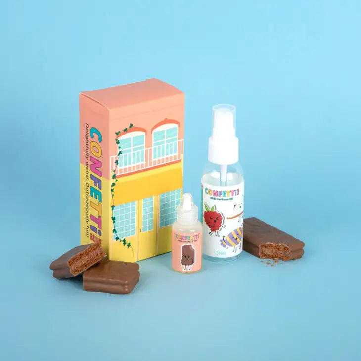 CONFETTI BLUE-Fragrance Oil and Perfume Bottle