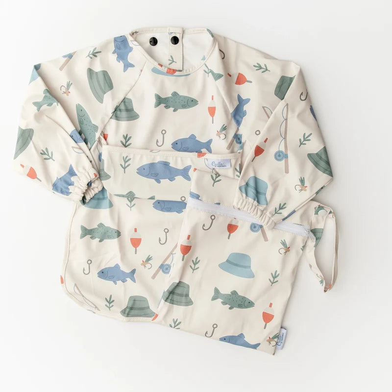 Calla And Friends: The Grayson Long Sleeve Bib  6-36M