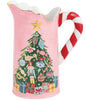 Mudpie Stoneware Christmas Pitcher
