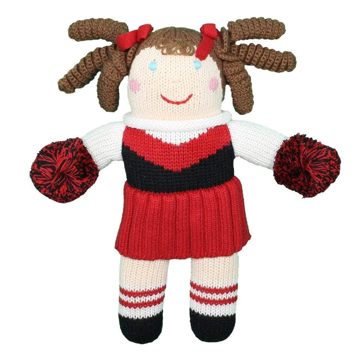 Cheerleader Knit Doll- Red & Black