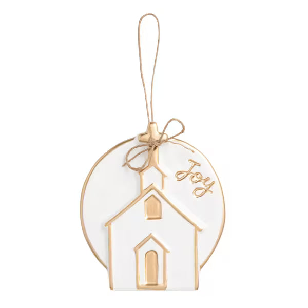 Mud Pie: Gold Disc Ornament