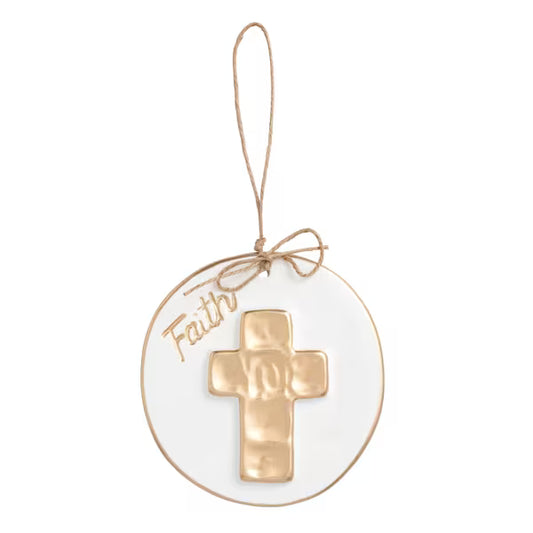 Mud Pie: Gold Disc Ornament