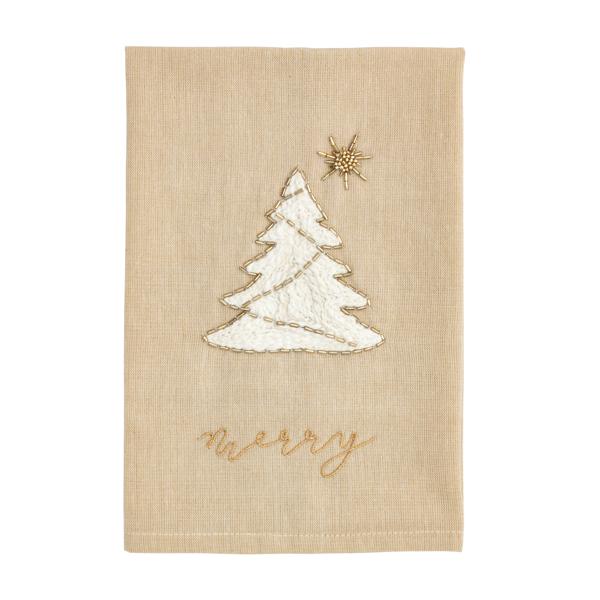 Mudpie Embroidered Holiday Towels
