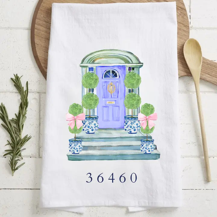 Florence Zip Code Tea Towel