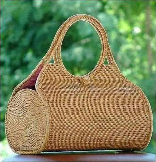 Ata Vine Handwoven Roll Handbag