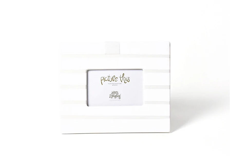 Happy Everything White Stripe Mini 11 Frame