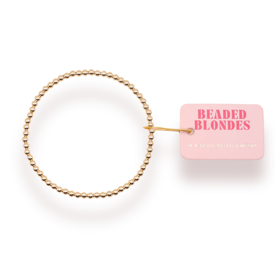 Beaded Blondes 3mm Beaded Bracelet