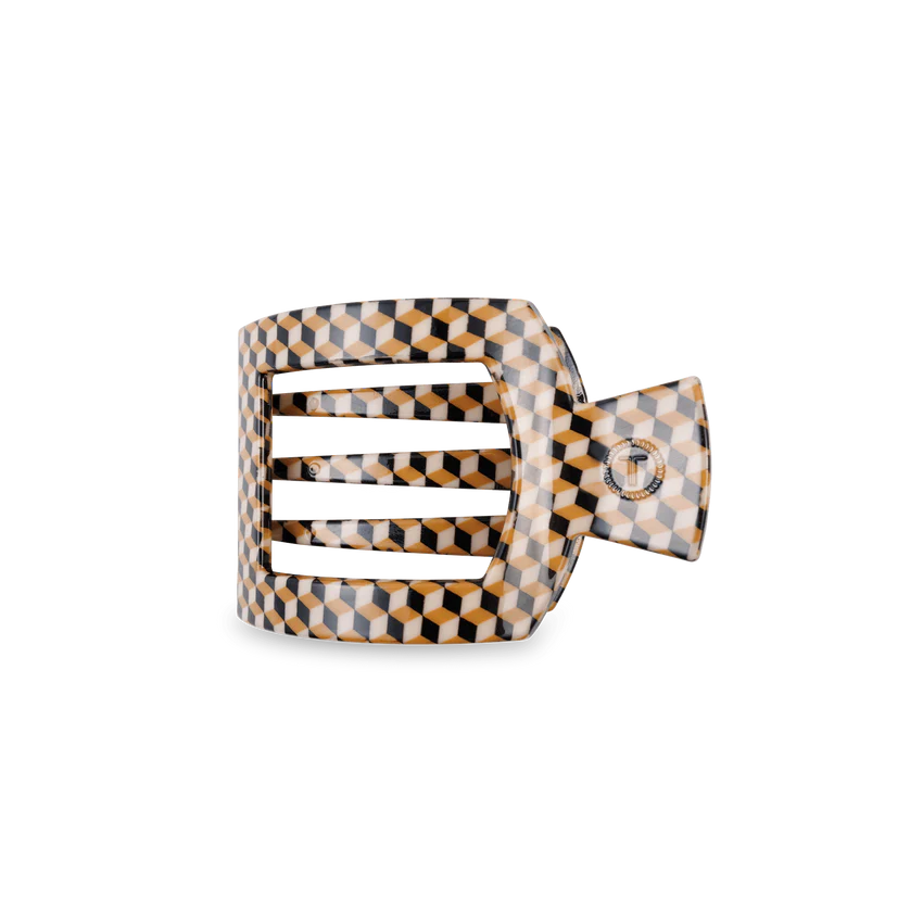 Small Flat Square Teletie Hair Clip