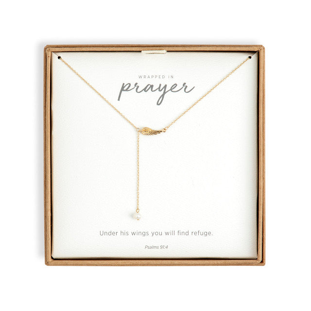 Wrapped in Prayer Necklace - Gold