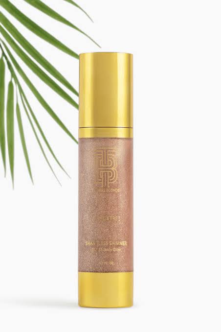 Thomas Blonde: "Shameless Shimmer" Body Glow Sunscreen