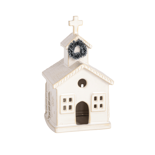 Mud Pie: Medium Light Up Church Ornament