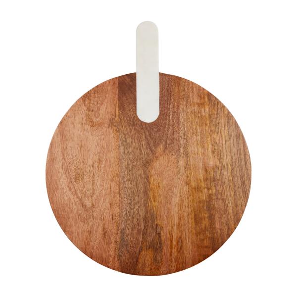Mudpie Round Board with Marble Handle