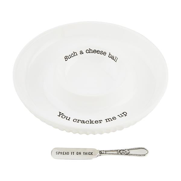 Mudpie Cheese Ball Serving Dish Set