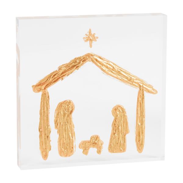 Mudpie Acrylic Nativity Plaque