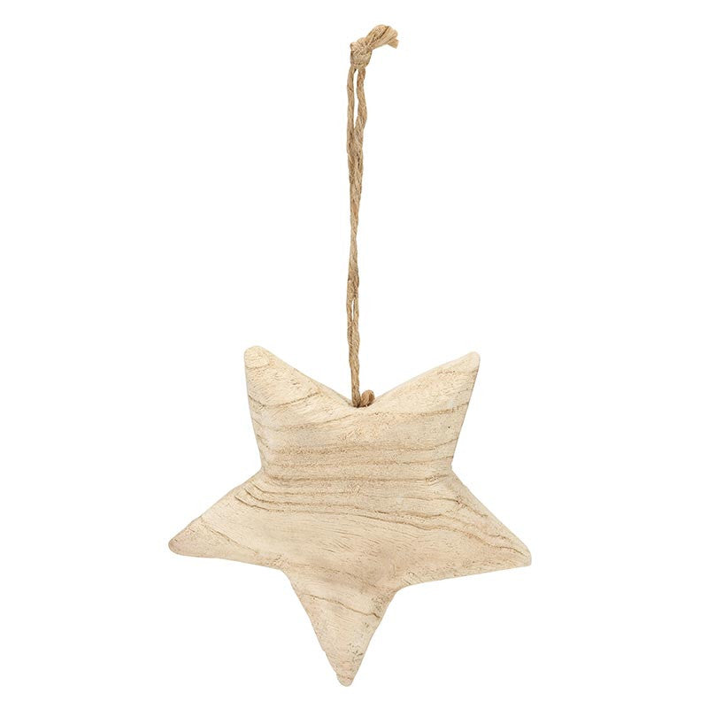 Santa Barbara: Wood Star Ornament