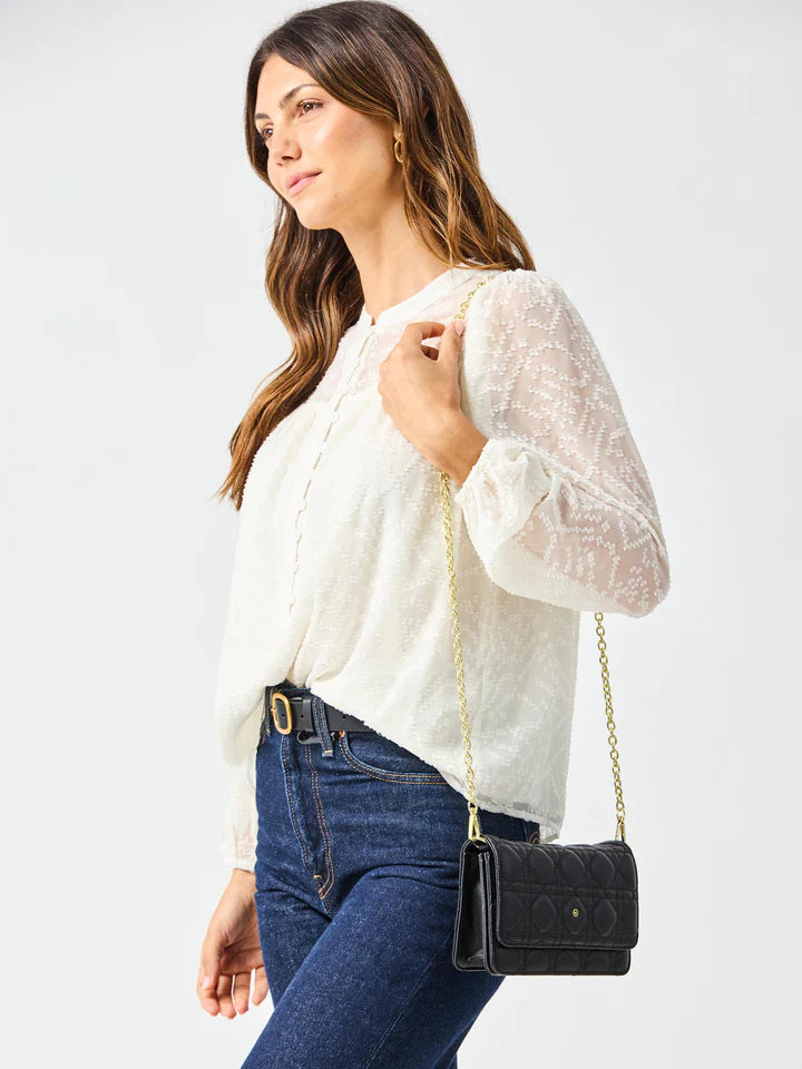 Mary Square Quilted Crossbody