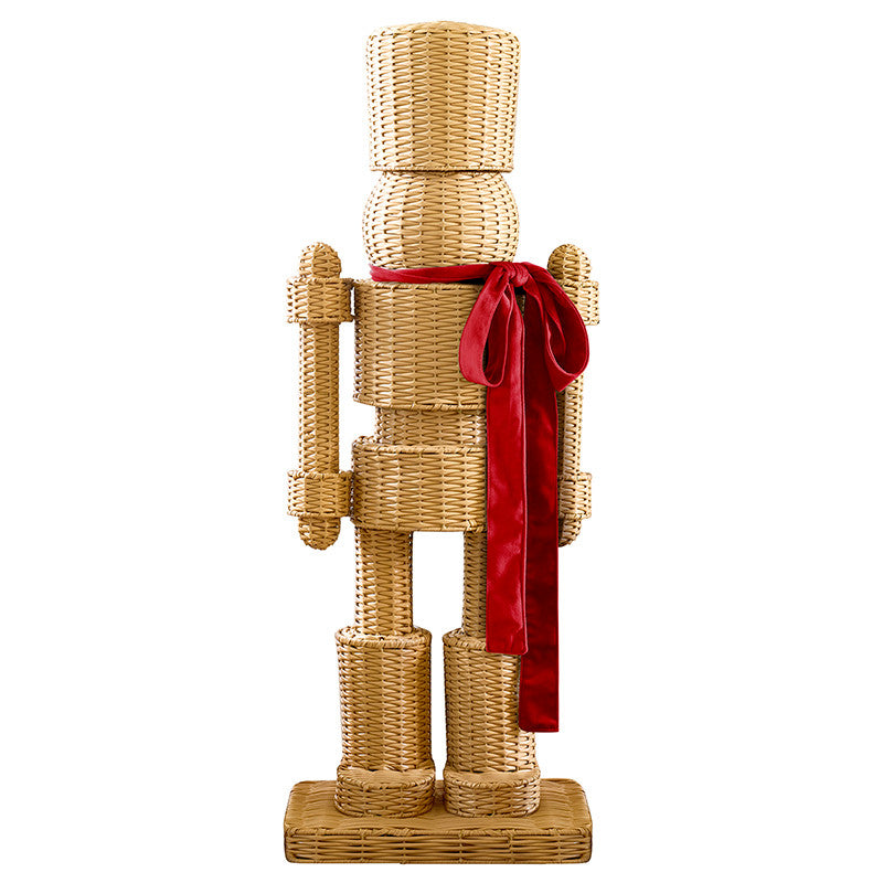 Santa Barbara: Wicker Nutcracker -Red