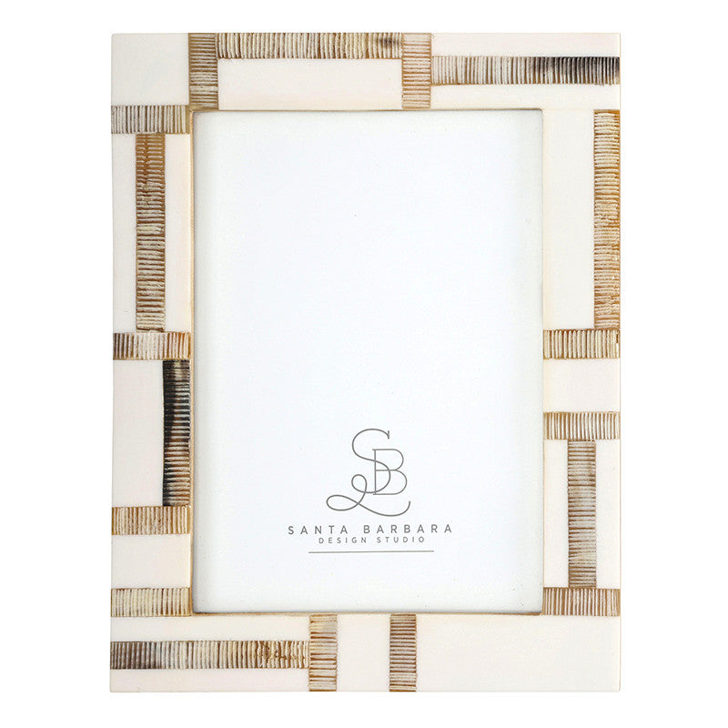 Santa Barbara: White Horn Picture Frame