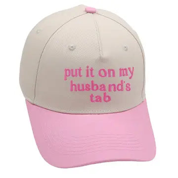 Put It On My Husband's Tab Baseball Cap