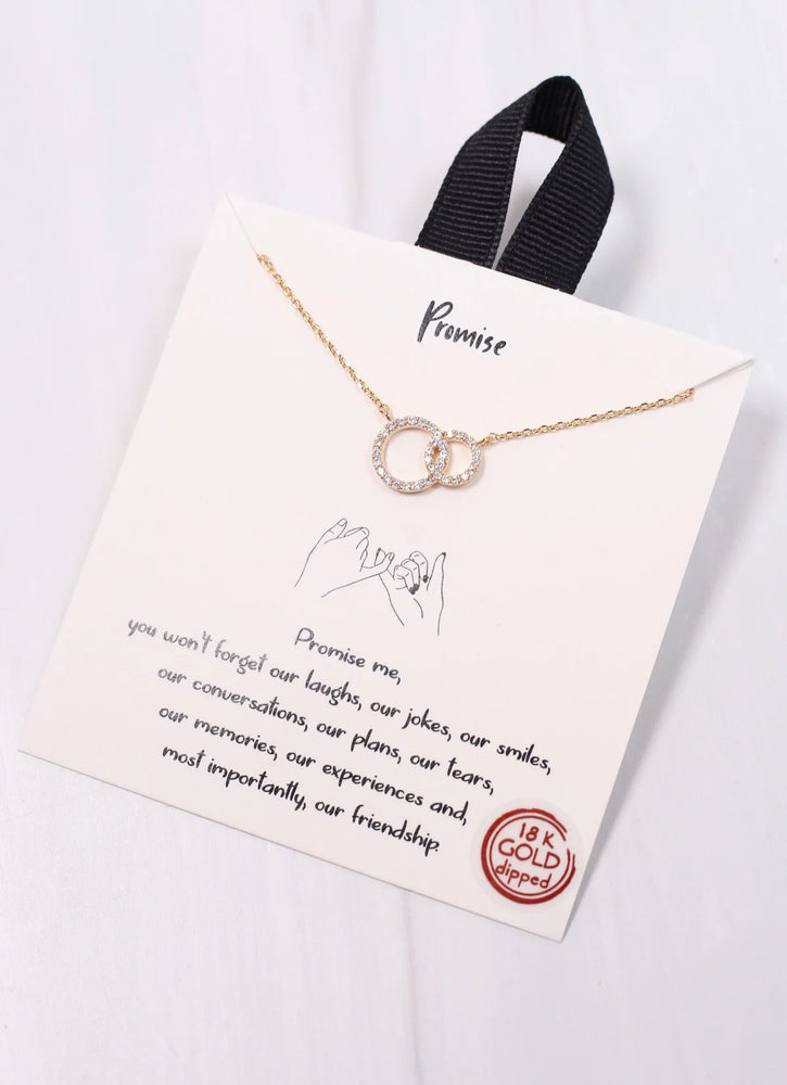 Promise Double CZ Circle Necklace