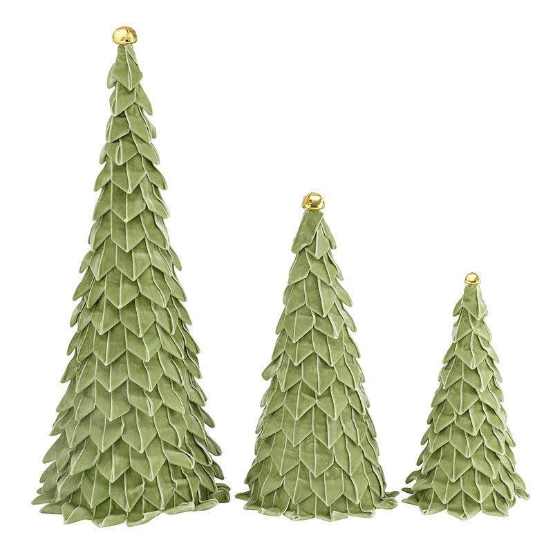 Santa Barbara: Velvet Loop Trees Set of 3