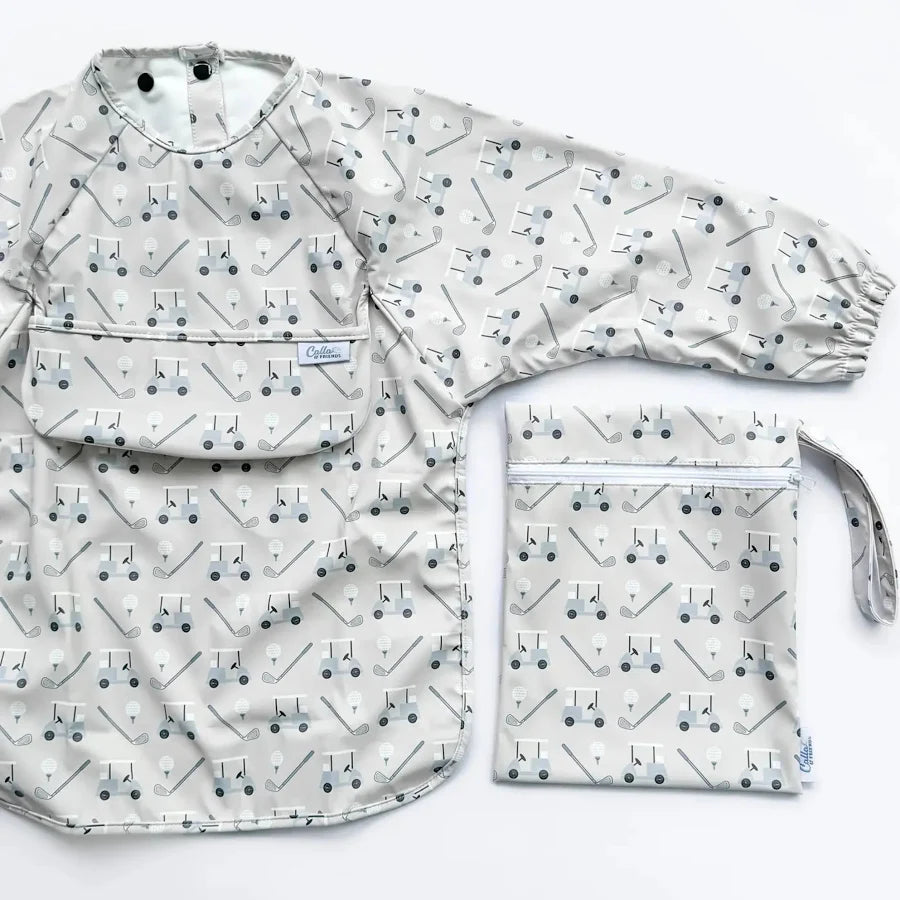 Calla And Friends: The Grayson Long Sleeve Bib  6-36M